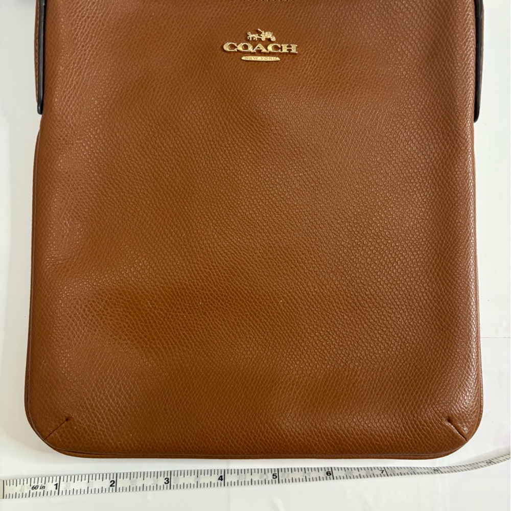 Coach Tan Leather cross body Bag
